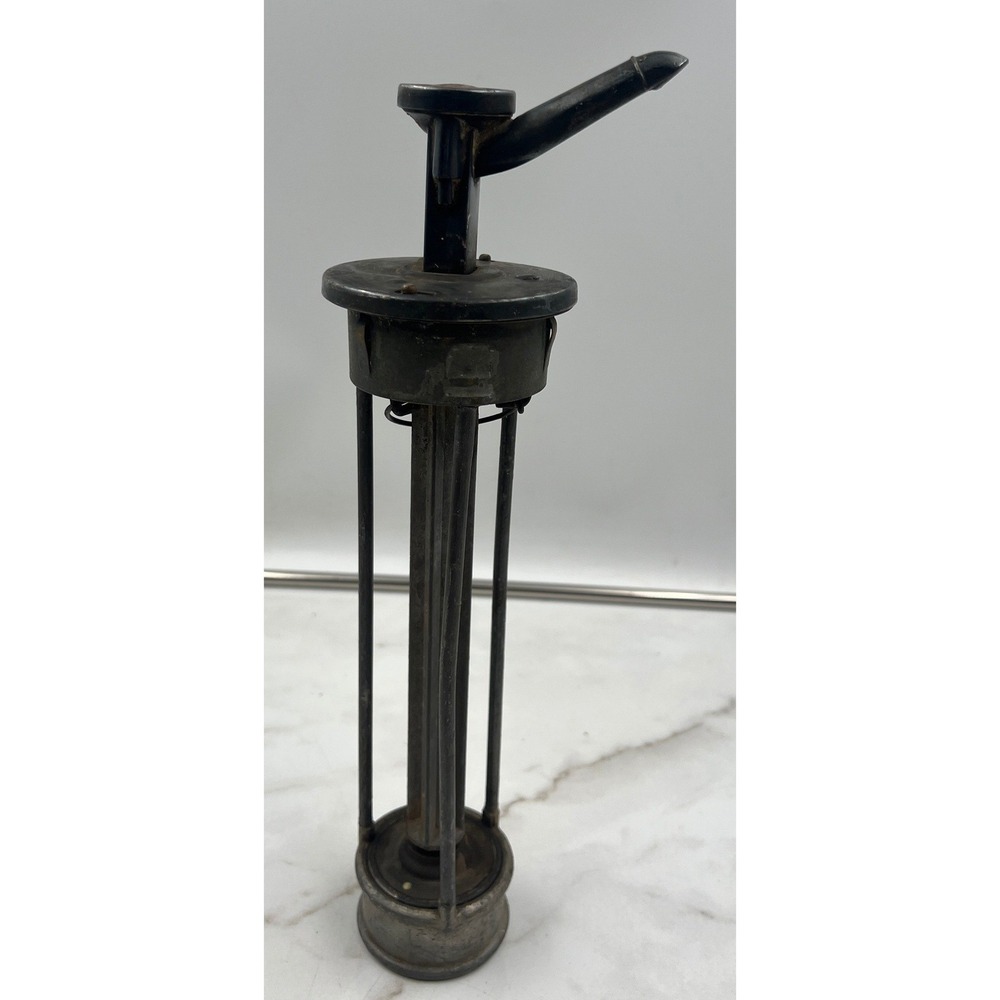 Antique Allens Cherry Soda Fountain Syrup Pump Dispenser Antique Metal Spout